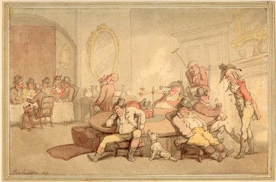 Jugando en el Club de Brook de Thomas Rowlandson